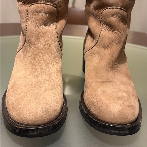 ♥️GUCCI | Women's Tan Nubuck Riding Boots - sz 37.5 - Picture 15 of 17